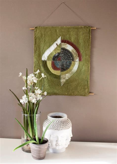 small metal fabric wall hanger|modern textile wall hangings.